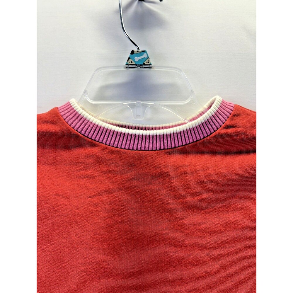 Hanna Anderson girls french terry dress sweatshirt poppy pink and orange 4 - Picture 7 of 9